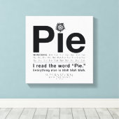 超自然的な「パイ」引用文 キャンバスプリント (インサイチュ (ウッドフロア))