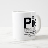 超自然的な「パイ」引用文 ジャンボコーヒーマグカップ (正面右)