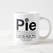 超自然的な「パイ」引用文 ジャンボコーヒーマグカップ (右)