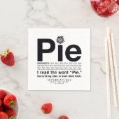 超自然的な「パイ」引用文 スタンダードカクテルナプキン (インサイチュ)