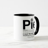 超自然的な「パイ」引用文 マグカップ (正面右)