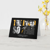 超自然的な「今までの道」 カード (黄色い花)