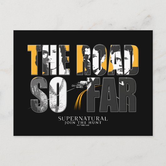 超自然的な「今までの道」 ポストカード (正面)