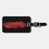 超自然的な"狩りに参加"赤いスプラッシュ ラゲッジタグ (正面横)