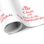 超自然的のの平静そして焦点を保って下さい ラッピングペーパー (ロールコーナー)