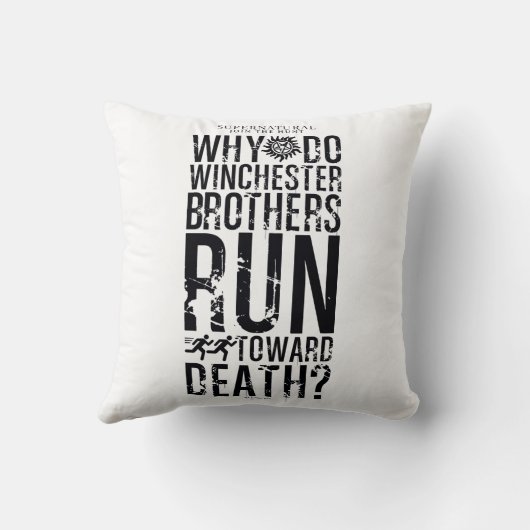 超自然的ウィンチェスターブラザーズ引用文 クッション (裏面)