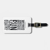 超自然的ウィンチェスターブラザーズ引用文 ラゲッジタグ (正面横)