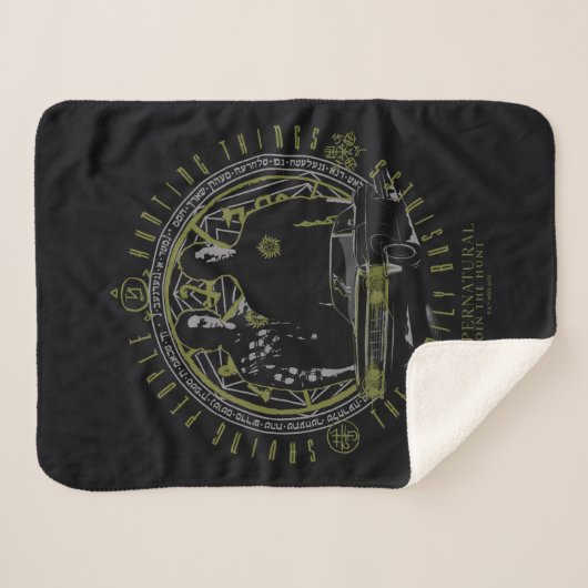 超自然的ウィンチェスター兄弟ファミリービジネス シェルパブランケット (正面(横))