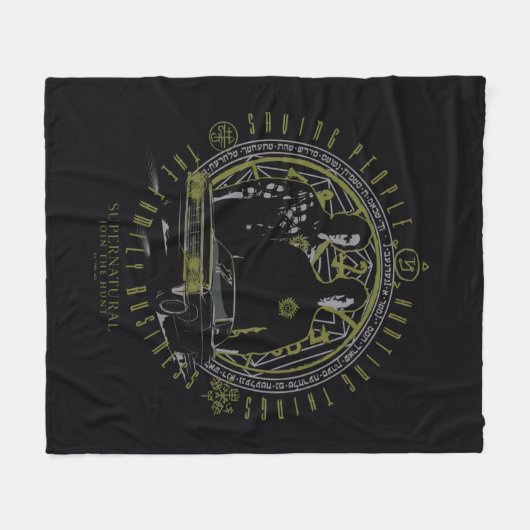 超自然的ウィンチェスター兄弟ファミリービジネス フリースブランケット (正面(横))