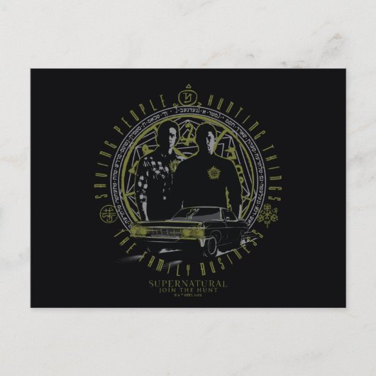 超自然的ウィンチェスター兄弟ファミリービジネス ポストカード (正面)