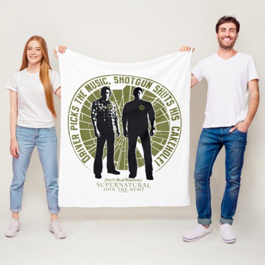 超自然的ウィンチェスター兄弟「ショットガン」 フリースブランケット (インサイチュ)