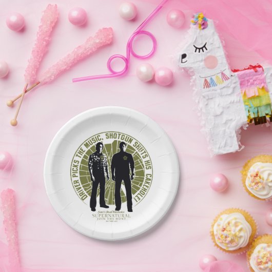 超自然的ウィンチェスター兄弟「ショットガン」 ペーパープレート (パーティー)