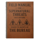 超自然的脅威に対する取扱説明書 ノートブック (正面)
