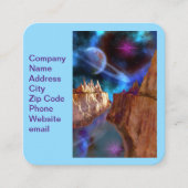 超越する スクエア名刺 (正面)