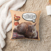 超越瞑想のトルコ猫 クッション (ブランケット)