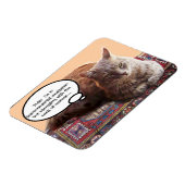 超越瞑想のトルコ猫 マグネット (左側)