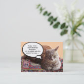 超越瞑想のトルコ猫 名刺 (スタンド正面)