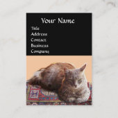 超越瞑想のトルコ猫 名刺 (裏面)