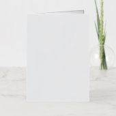 超軽量グレーの背ミニマル景 箔グリーティングカード (正面)