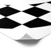 超速レースカーの誕生日パーティー ヴィンテージカー ポスター (角)