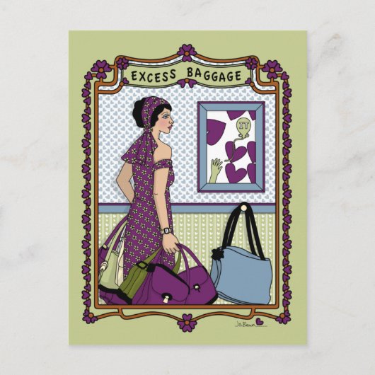 超過手荷物_A_ポストカード ポストカード (正面)