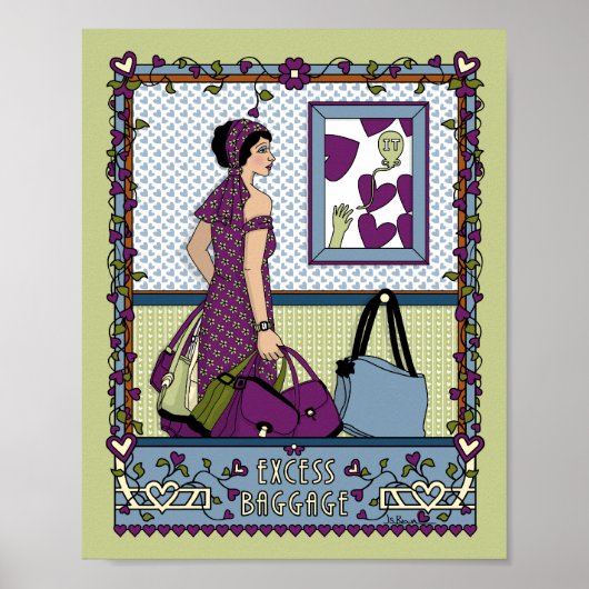 超過手荷物_A_8x10ポスター ポスター (正面)