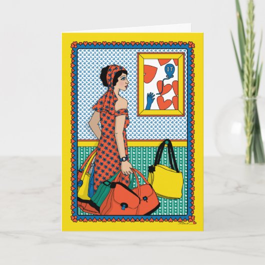 超過手荷物_B_グリーティング カード (正面)