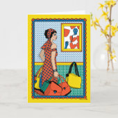 超過手荷物_B_グリーティング カード (黄色い花)