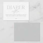 超青モダンミニマル淡い色の赤ちゃんシャワー エンクロージャーカード (正面/裏面)