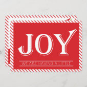 超音波の性は写真カード-シンプルな男の子--を明らかにします 招待状 (正面/裏面)