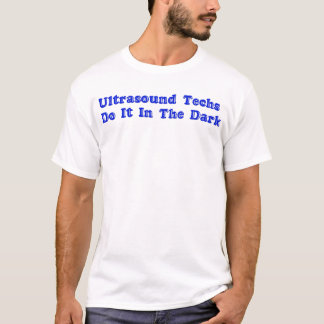 超音波の技術は濃紺のそれをします Tシャツ