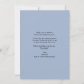 超音波エコー ありがとう 外は寒いよ 赤ちゃん歓迎会 サンキューカード (裏面)