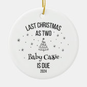 超音波カスタム第1クリスマス セラミックオーナメント (正面)