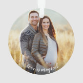 超音波ソノグラム写真を作る我々の奇跡 オーナメント (裏面)