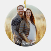 超音波ソノグラム写真を作る我々の奇跡 セラミックオーナメント (裏面)