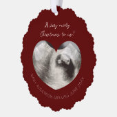 超音波ソノグラム発表紙オーナメント オーナメントカード (左)