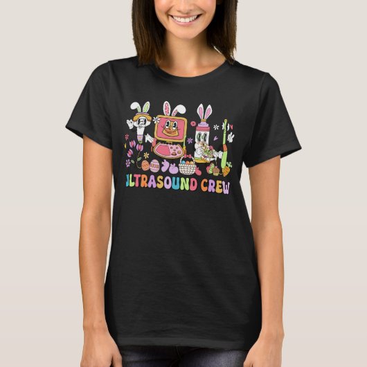 超音波チーム レトロ ビンテージ Tシャツ (正面)