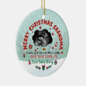 超音波パーソナライズされたオーナメントおばあちゃんワイできない セラミックオーナメント (右)