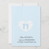 超音波パーソナライズされたベビーシャワー招待状 招待状 (裏面)