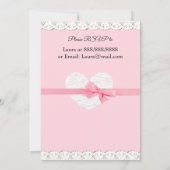 超音波パーソナライズされた写真ベビーシャワー 招待状 (裏面)