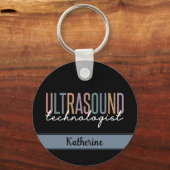 超音波パーソナライズされた技術者の贈り物 キーホルダー (正面)