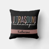超音波パーソナライズされた技術者の贈り物 クッション (裏面)
