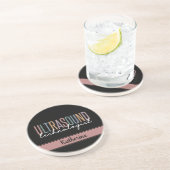 超音波パーソナライズされた技術者の贈り物 コースター (側面)