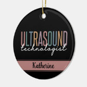 超音波パーソナライズされた技術者の贈り物 セラミックオーナメント (左)