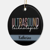 超音波パーソナライズされた技術者の贈り物 セラミックオーナメント (左)