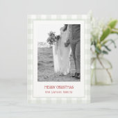 超音波ベビー告知ファミリーホリデーカード シーズンカード (スタンド正面)