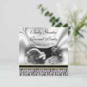 超音波ベビー性発現パーティの招待状 招待状 (スタンド正面)