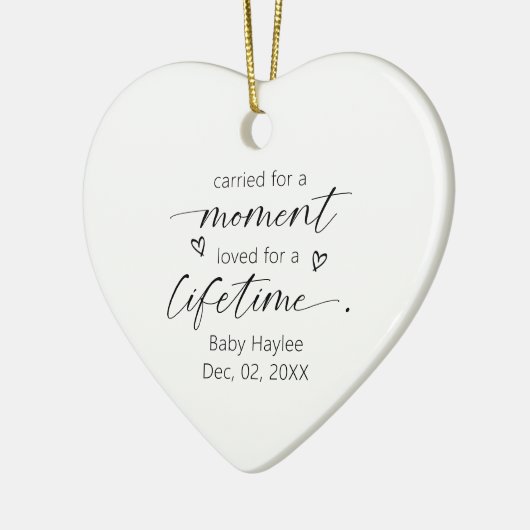 超音波乳児ロスベビーメモリアル記念 セラミックオーナメント (左)