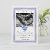 超音波写真による妊娠告知 案内状 (スタンド正面)