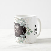 超音波写真の葉の最高のパパは常に中性 コーヒーマグカップ (正面右)